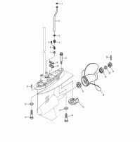 LOWER CASING & DRIVE 2 - 2 Strock for T60A